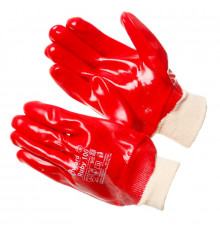 Перчатки Gward МБС ПВХ красные, Ruby100, PVC002